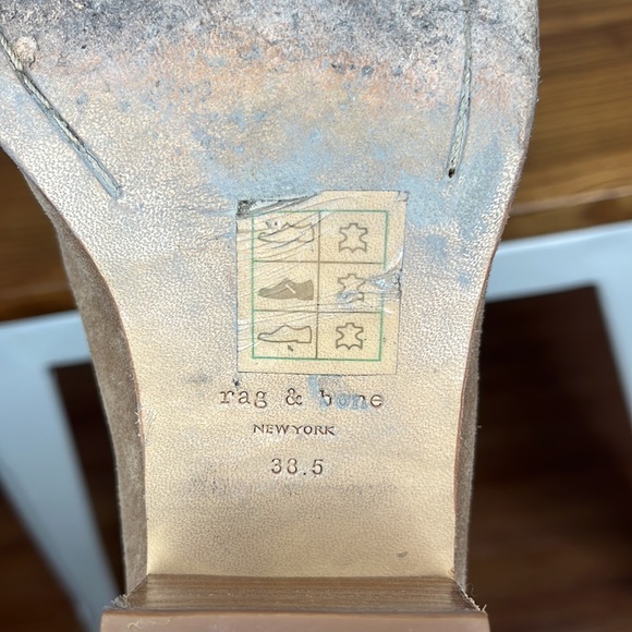 Rag & Bone Chelsea Walker Boot Tan Suede size 38.5 - Picture 14 of 14